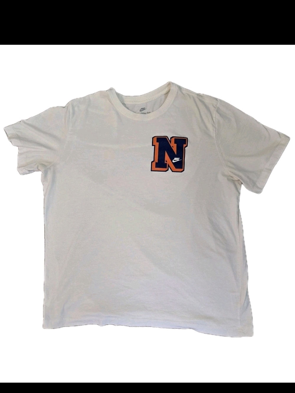 Nike Sportswear Men's Varsity Letter "N" Graphic Tee - Sail - Size XL
